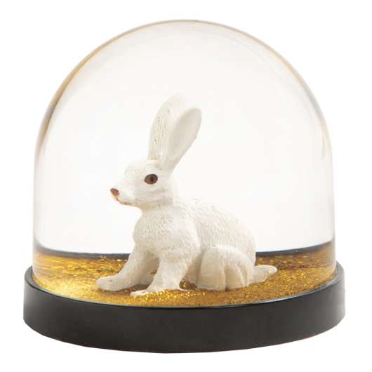 & klevering - Wonderball Snöglob 8,5 cm Hare