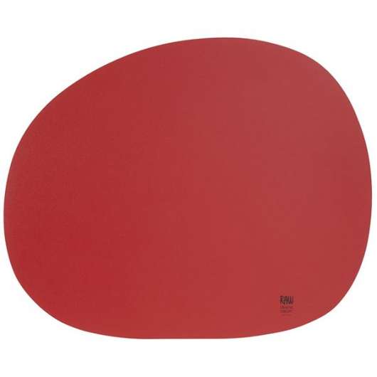 Aida - Raw Glass Bead Organic Bordstablett 33,5x41 cm Very Berry Red