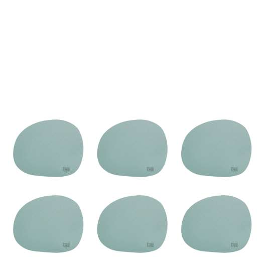 Aida - RAW Silikone Glasunderlägg 12,2x10 cm 6-pack Grön