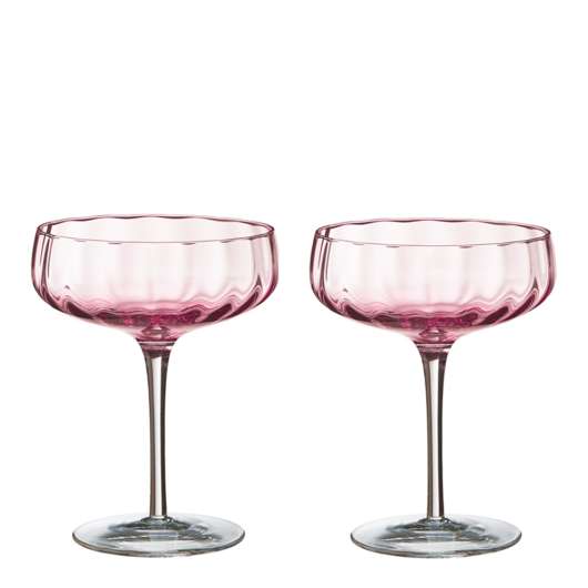 Aida - Søholm Sonja Champagne/cocktail glas 30 cl Soft pink