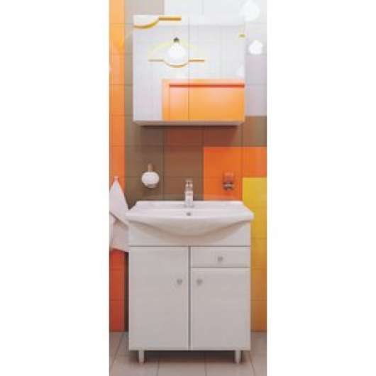 Badrumsmöbler Armando 65 - Tvättställ med spegelskåp - Badrumspaket