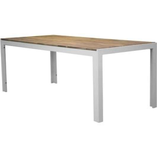 Balsjö matbord – Vit/akacia - Trädgårdsbord, Utemöbler