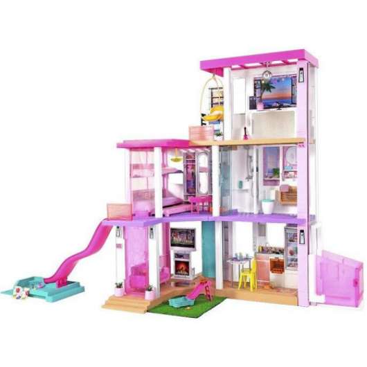 Barbie - DreamHouse Barbiehus med tillbehör