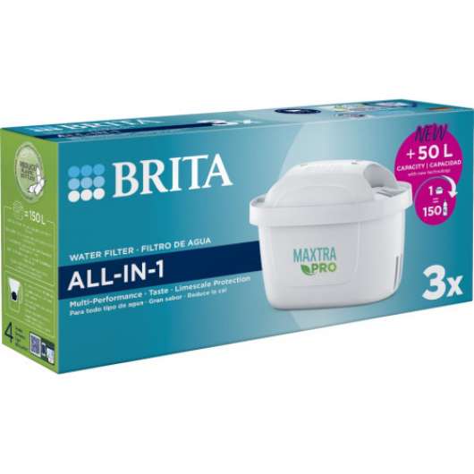 Brita - Filter Maxtra Pro 3 st - snabb leverans