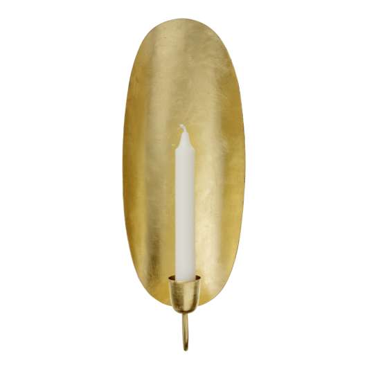 Bungalow - Primo Vägglampett oval 37x14 cm Guld