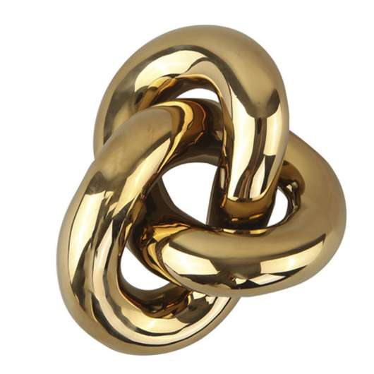 Cooee - Knot Table Skulptur 6 x 11,5 x 9 cm Guld