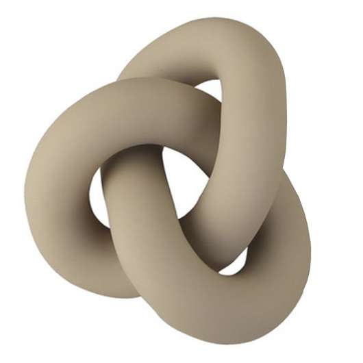 Cooee - Knot Table Skulptur 9 x 19 x 15 cm Sand