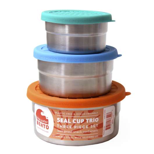 ECOlunchbox - Eco Seal Cup Runda burkar 3 delar