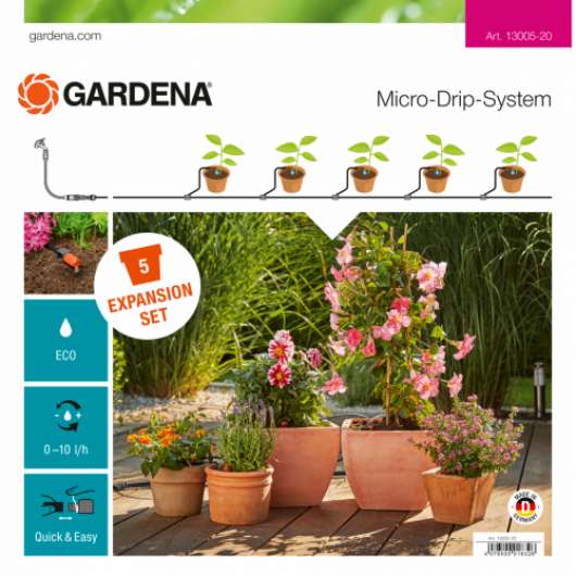 Gardena - Påbyggnadspaket för Blomkrukor