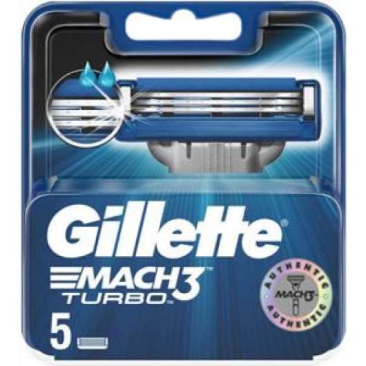 Gillette - Rakblad Mach3 Turbo 5-pack