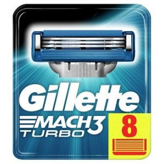 Gillette - Rakblad Mach3 Turbo 8-pack - snabb leverans