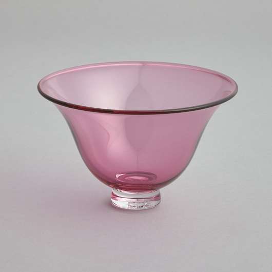 Gustavsberg - Skål i Rosa Glas av Wilke Adolfsson