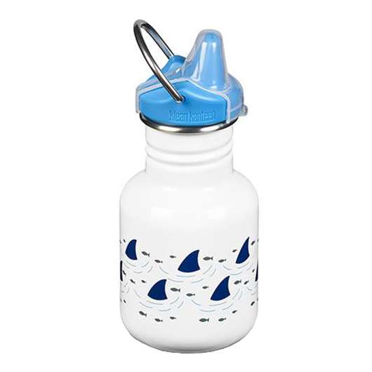 Klean Kanteen - Kids Classic Sippy Flaska Pipmugg 355 ml Sharks Vit
