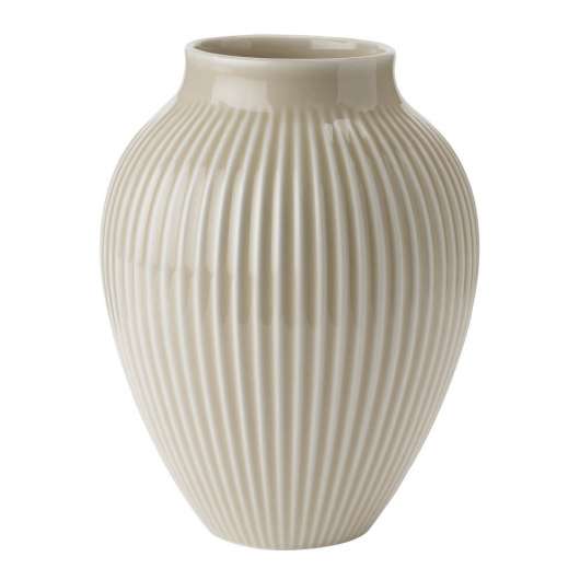 Knabstrup Keramik - Ripple Vas 20 cm Sand