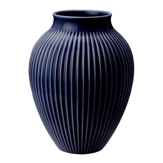 Knabstrup Keramik - Ripple Vas 27 cm Dark Blue