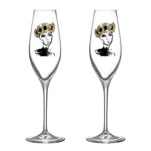 Kosta Boda - All About You Champagneglas 24 cl 2-pack Let´s celebrate you