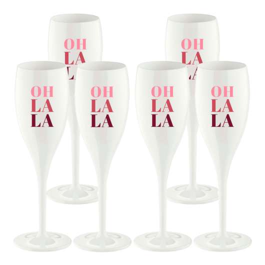 Koziol - Cheers Champagneglas 6-pack: Oh la la