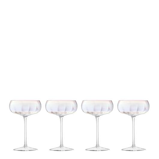 Lsa international - pearl champagnecoupe 30 cl 4-pack
