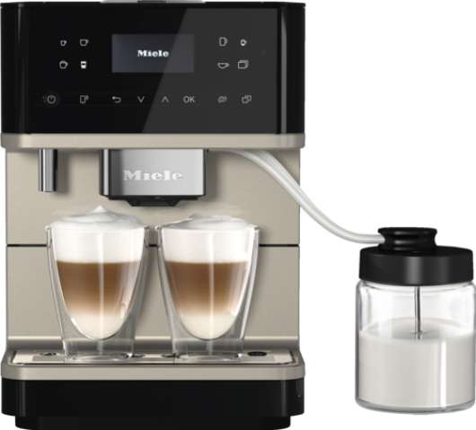 Miele Cm 6360 Milkperfection Obsedian Black/clean Steel Espressomaskin - Svart/silver