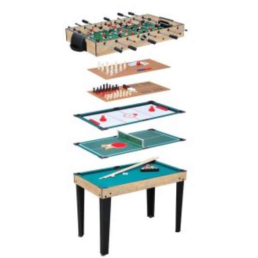 Multi spelbord 10 spel - Shuffleboard - Biljard - Bowling & mycket mer - Spelbord