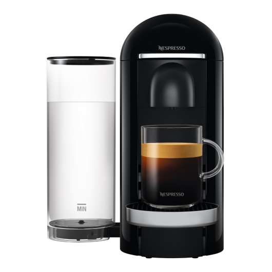 Nespresso - Nespresso VertuoPlus Deluxe Round Top Kaffemaskin Svart