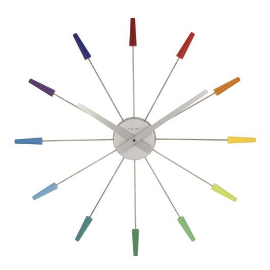 NeXtime - Plug Inn Colours Väggklocka 59 cm Multi