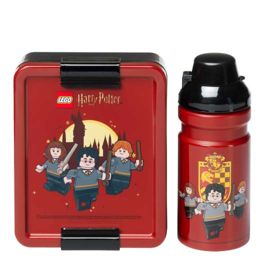 NHG - Lunchbox set Harry Potter Gryffindor Röd