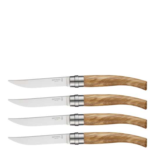 Opinel - Chic Stekknivar 4-pack Olivträ