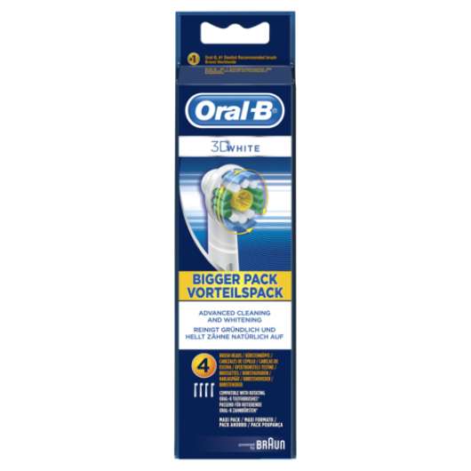 Oral-b 3d White 4 Pak Tillbehör Till Tandvård