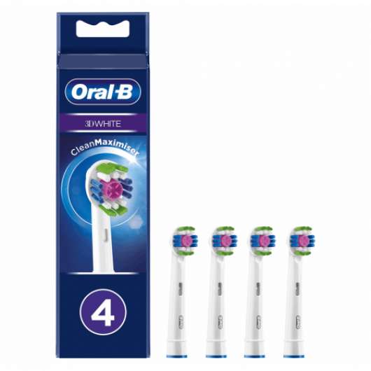 Oral-B - 3D White 4ct - snabb leverans