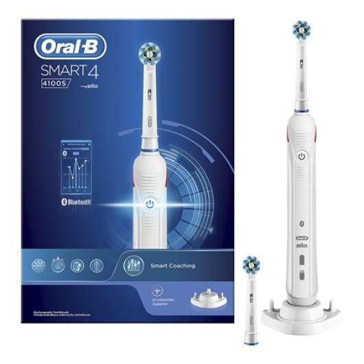 Oral-b Smart 4100s White Cross Action Eltandborste