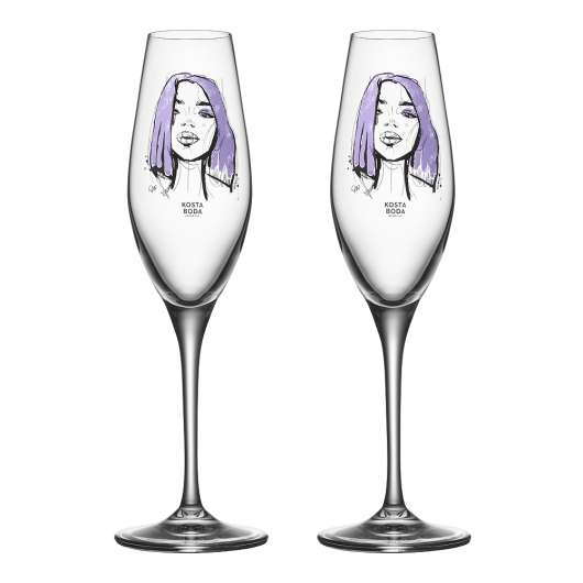 Orrefors - All About You Champagneglas 2-pack Forever Mine