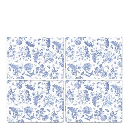 Pimpernel - Botanic Blue Tablett 30x40 cm 4-pack