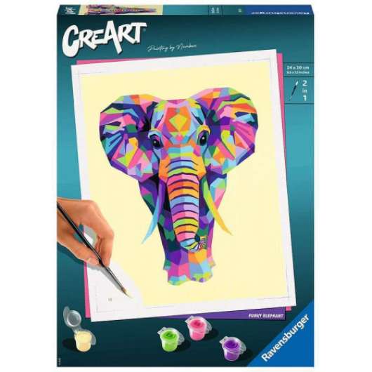 Ravensburger - CreArt Funky Elephant målarset