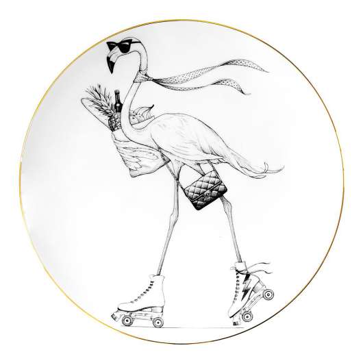 Rory Dobner - Perfect Plate Fifi Flamingo 21 cm