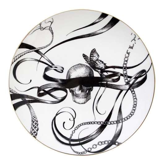 Rory Dobner - Perfect Plate Swirly Masked Skull 21 cm