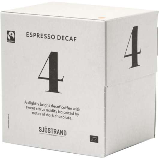 Sjöstrand N°4 Espresso Decaf 100 Stk. Kaffe