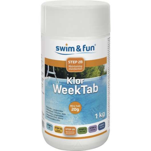 Swim&ampFun - klortabletter per vecka 1 kg