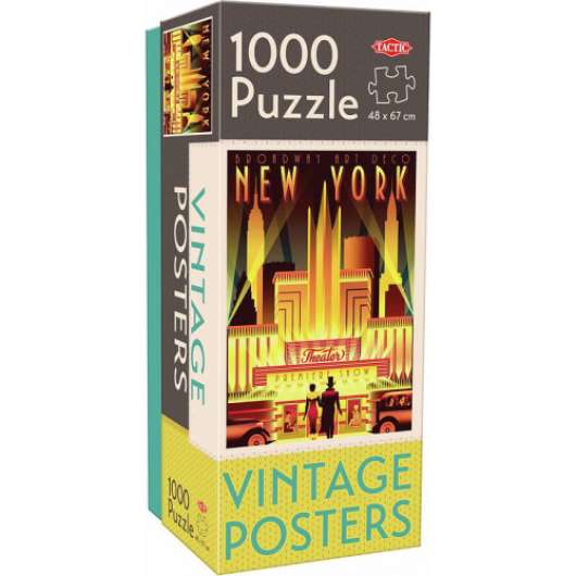 Tactic - Vintage Posters: New York pussel 1000 bitar
