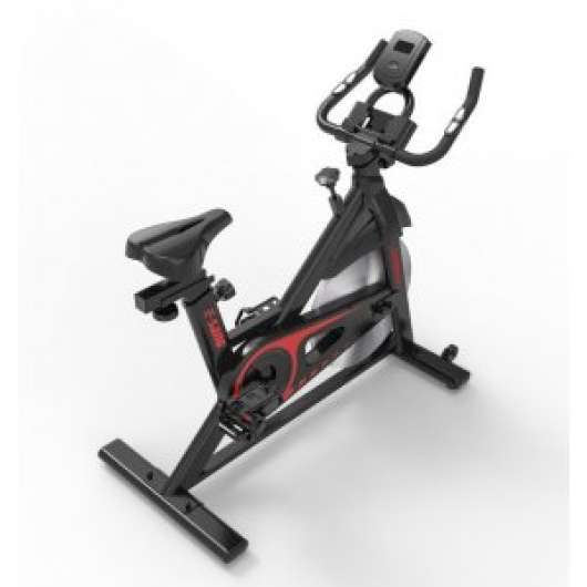 Träningscykel med pulsmätare & 15 kg svänghjul - Svart - Motionscyklar, Träningscyklar