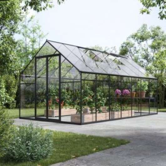 Växthus Titan - 10,7 m² + Växthusrengöring - Fristående växthus, Växthus