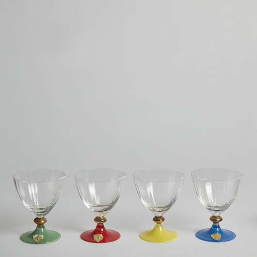 Vintage - SÅLD Likörglas i Kristall 4 st