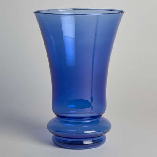 Vintage - Vas i Blåtonat Glas