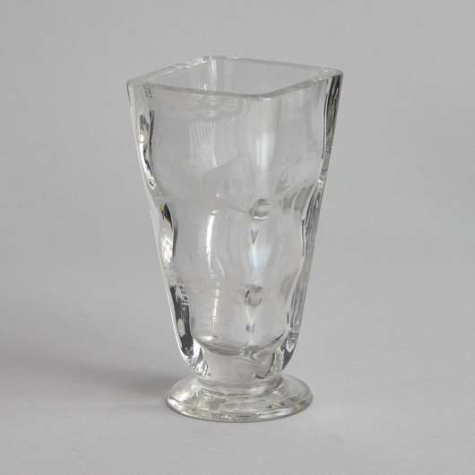 Vintage - Vas i kristall med etsning