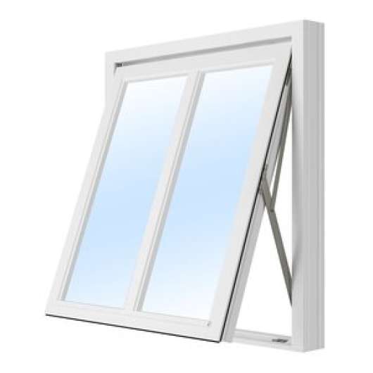 Vridfönster med mittpost - 3-glas - Aluminium - U-värde 1