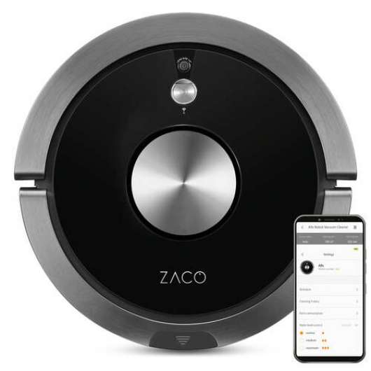 Zaco A9s Robotdammsugare - Svart/silver